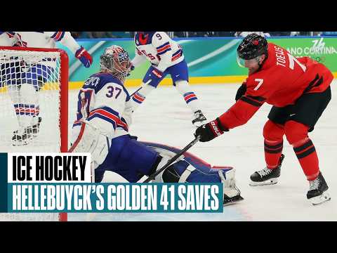 Connor Hellebuyck denies Canada en route to U.S. gold