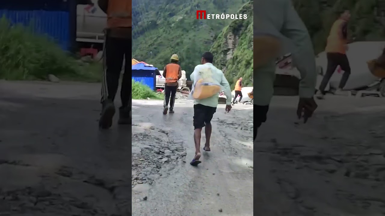 Funcionário de hidrelétrica filma fuga desesperada em avalanche no Nepal