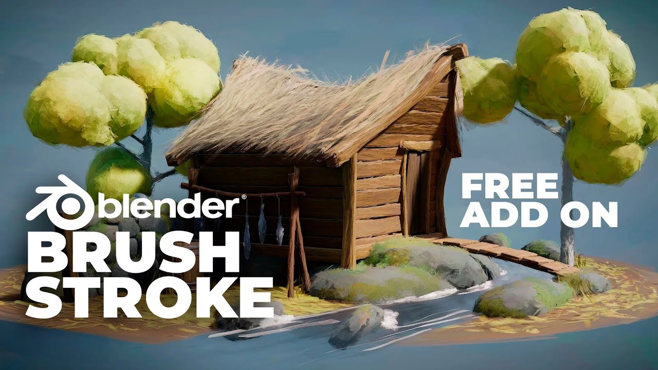 BLENDER | THE BRUSHSTROKE TOOL IS FREE #blender3d #freeaddon - YouTube