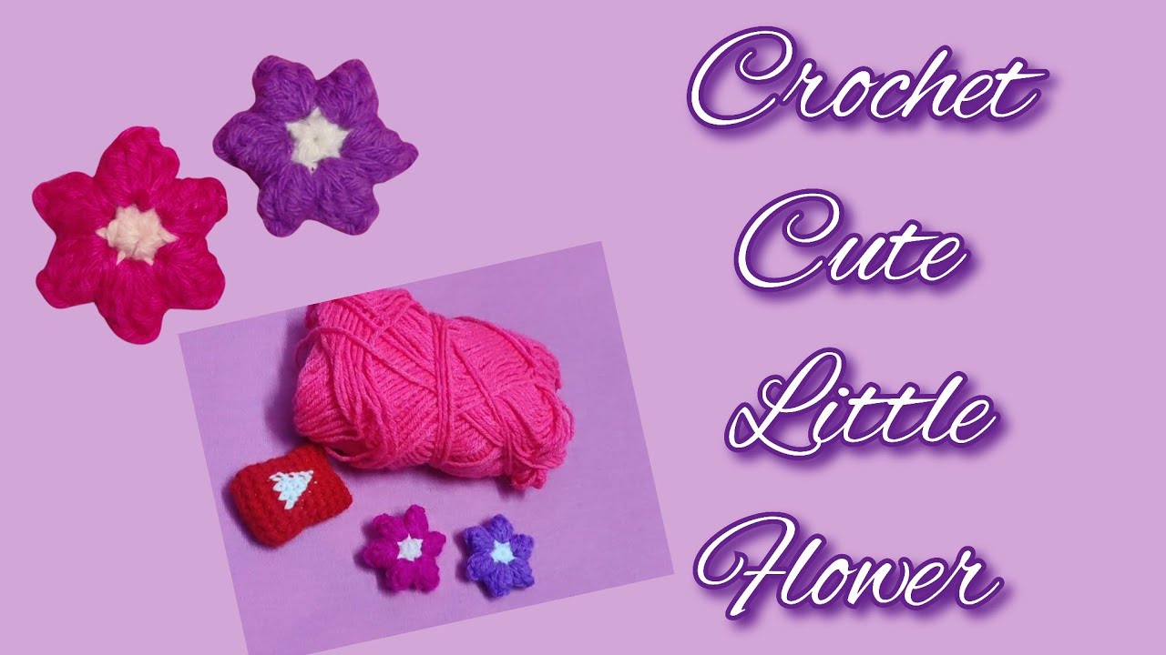 How to crochet mini flower easy & fast beginners YouTube
