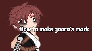 How to make Gaara’s tattoo/mark