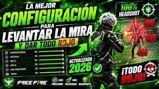 ✈️MI CONFIGURACIÓN PROHIBIDA + SENSIBILIDAD ACTUALIZADA 🚁 TODO ROJO EN FREE FIRE 