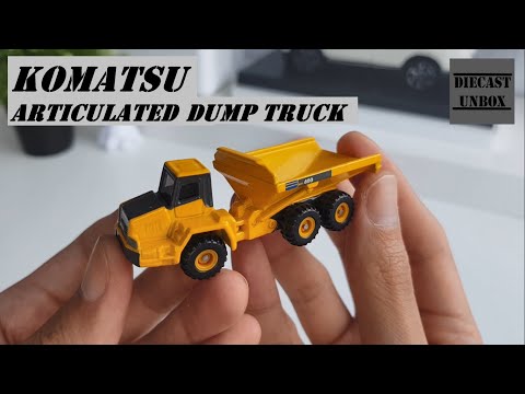Unboxing Komatsu Articulated Dump Truck Tomica 1/64 Diecast - YouTube