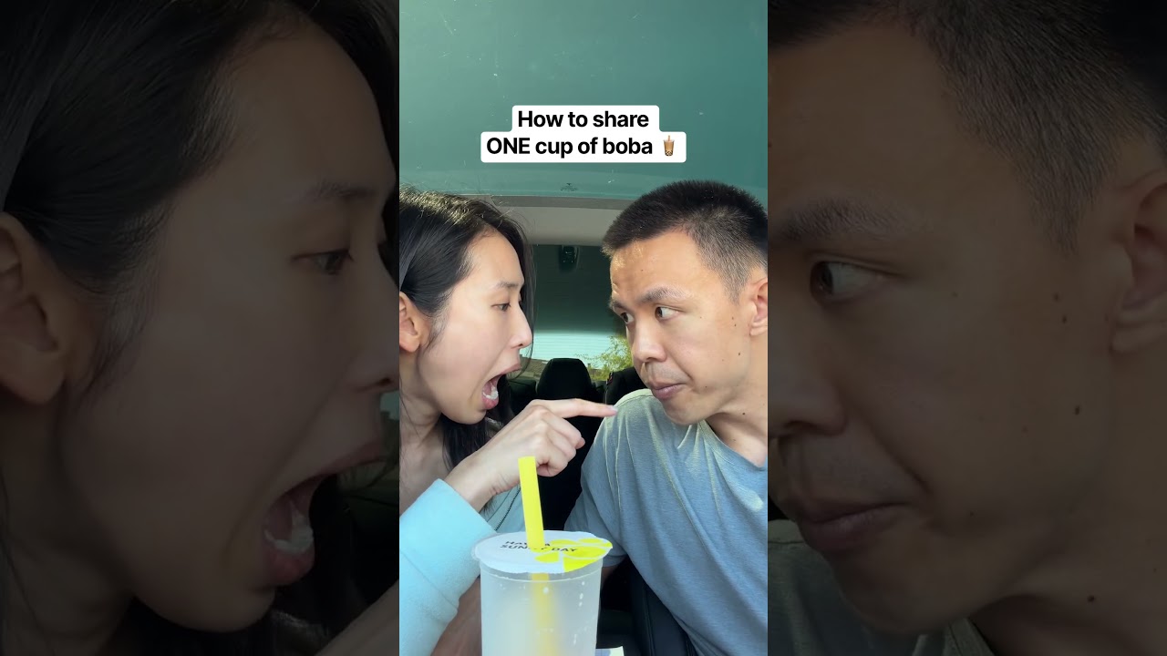 How to share ONE cup of boba