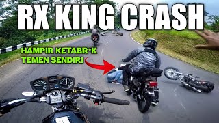 RX KING CRASH ‼️ TOURING DIENG | part2. #crash #motovlog #viral