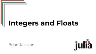 Integers and Floats