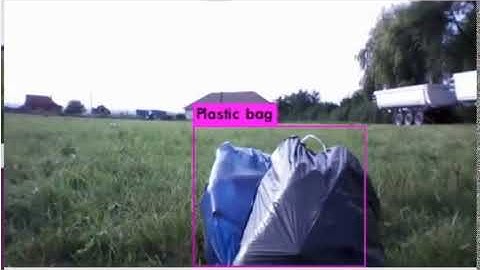 Trash detection demo with UAV