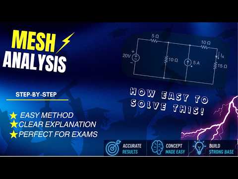 How to Solve Mesh Analysis Step-by-Step | Circuit Theory Tutorial