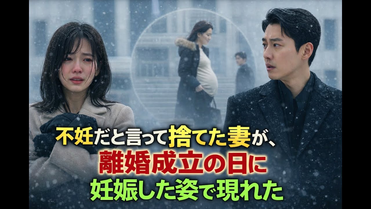 不妊だと言って捨てた妻が、離婚成立の日に妊娠した姿で現れた