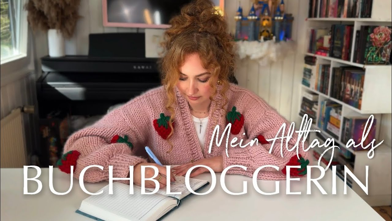 Ein Tag in meinem Leben als Buch Bloggerin & Content Creator | Vlog, Buchhighlights, Bookshelf Tour