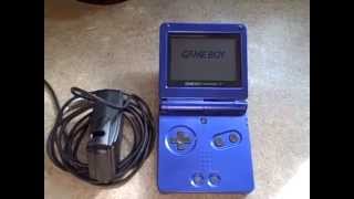 Nintendo Gameboy Game Boy Advance Sp System Console & Charger Ags-001 Blue