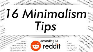 16 Minimalism Tips (According To Reddit) | Minimalist | Minimalist Living