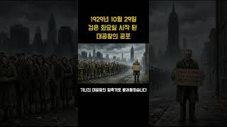 1,600만 주가 쏟아진 '검은 화요일' 뱅크런과 대공황의 진짜 시작#shorts #역사쇼츠 #지식쇼츠