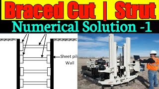 Numerical On Strut 🔥| Braced Cuts|Retaining Structure|Anchored Sheet Pile|Foundation screenshot 5