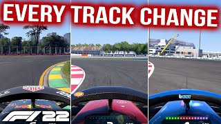 Here's *EVERY* Updated Track On F1 22