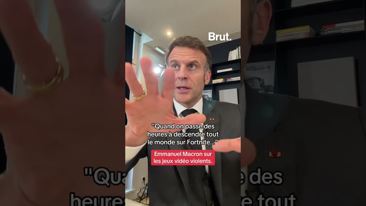 L’avis d’Emmanuel Macron sur les jeux vidéos violents, dont Fortnite.