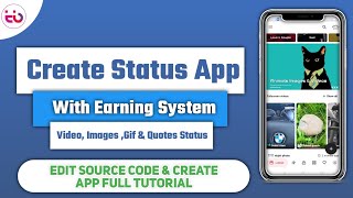 Status App With Reword Point Edit Source Code & Create App Tutorial | Android Studio | Full Tutorial