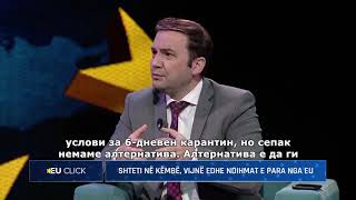 Луѓето со право се револтирани за ограничувањата, но нема друг избор, рече Османи во ЕуКлик