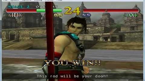 Soul Calibur on nullDC 1.0.4 - Sega Dreamcast Emulator