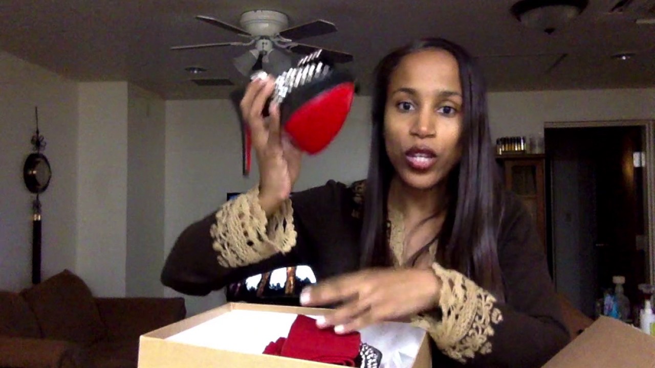 Unboxing: IG SCORE!! Louis Vuitton & Christian Louboutin - YouTube