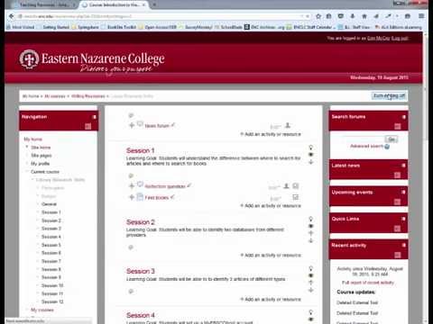 Adding Libguides Content  to Moodle