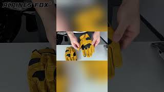 Retro Motorcycle Leather Gloves Perforated Summer Breathable Touch Screen Motobi