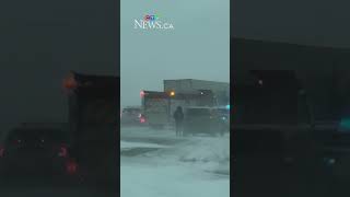 80-100 vehicles involved in pileup near Airdrie