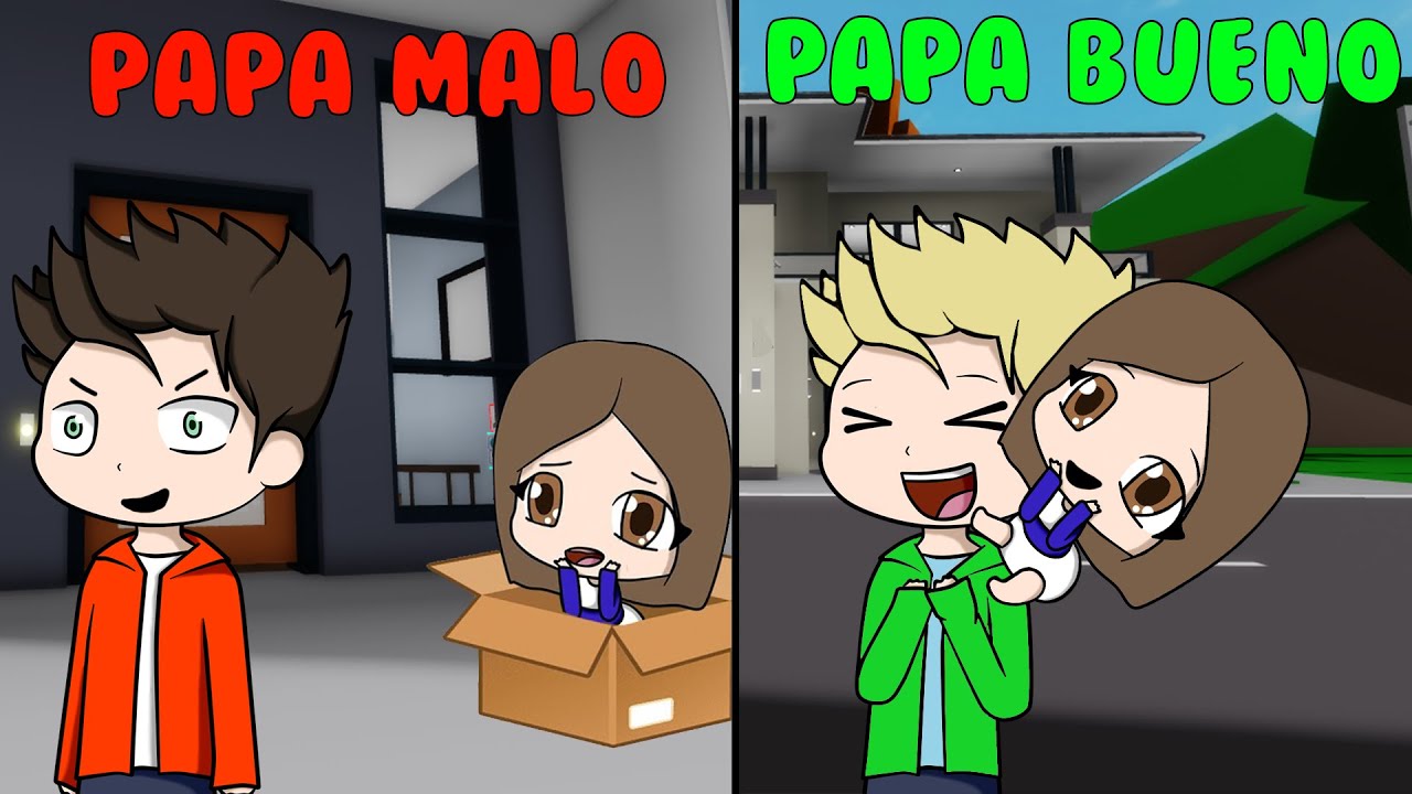 PAPÁ MALO ME ABANDONA Y ME ADOPTA UN PAPÁ BUENO EN BROOKHAVEN ROBLOX