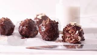 Chocolate Oatmeal Brownie Balls (no bake, protein)