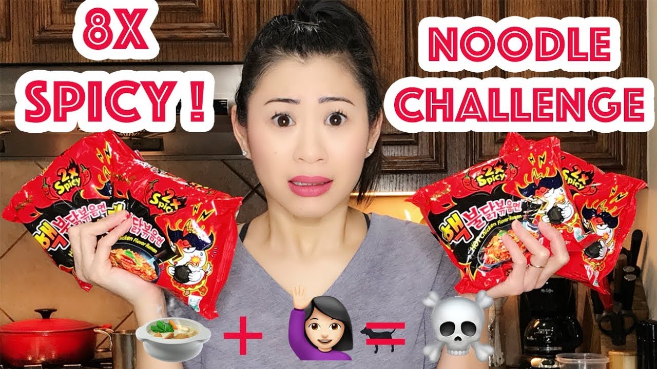 SPICY NOODLE CHALLENGE | 8X SPICY!!! | OMG IT’S TIFFANY