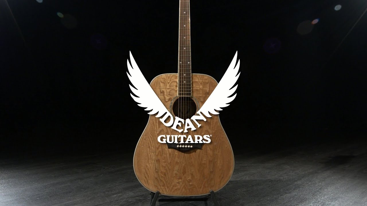 Dean AXS Quilt Ash Dreadnought, Gloss Natural