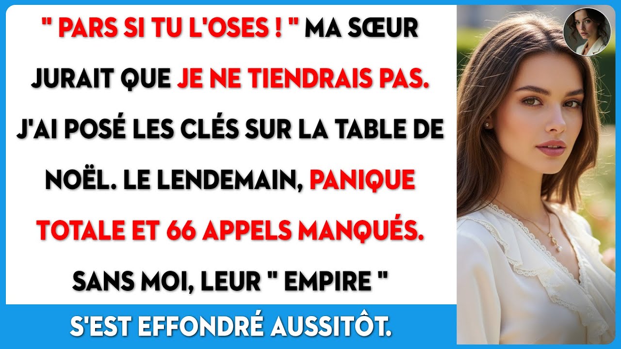 Ma sœur disait que je ne tiendrais pas sans eux. J'ai donc brûlé tout leur empire.