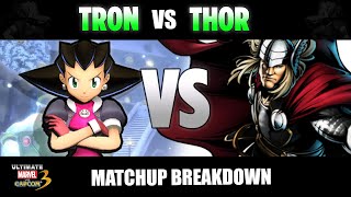 Tron vs Thor | UMVC3 Tron Matchup Tips & Tricks!