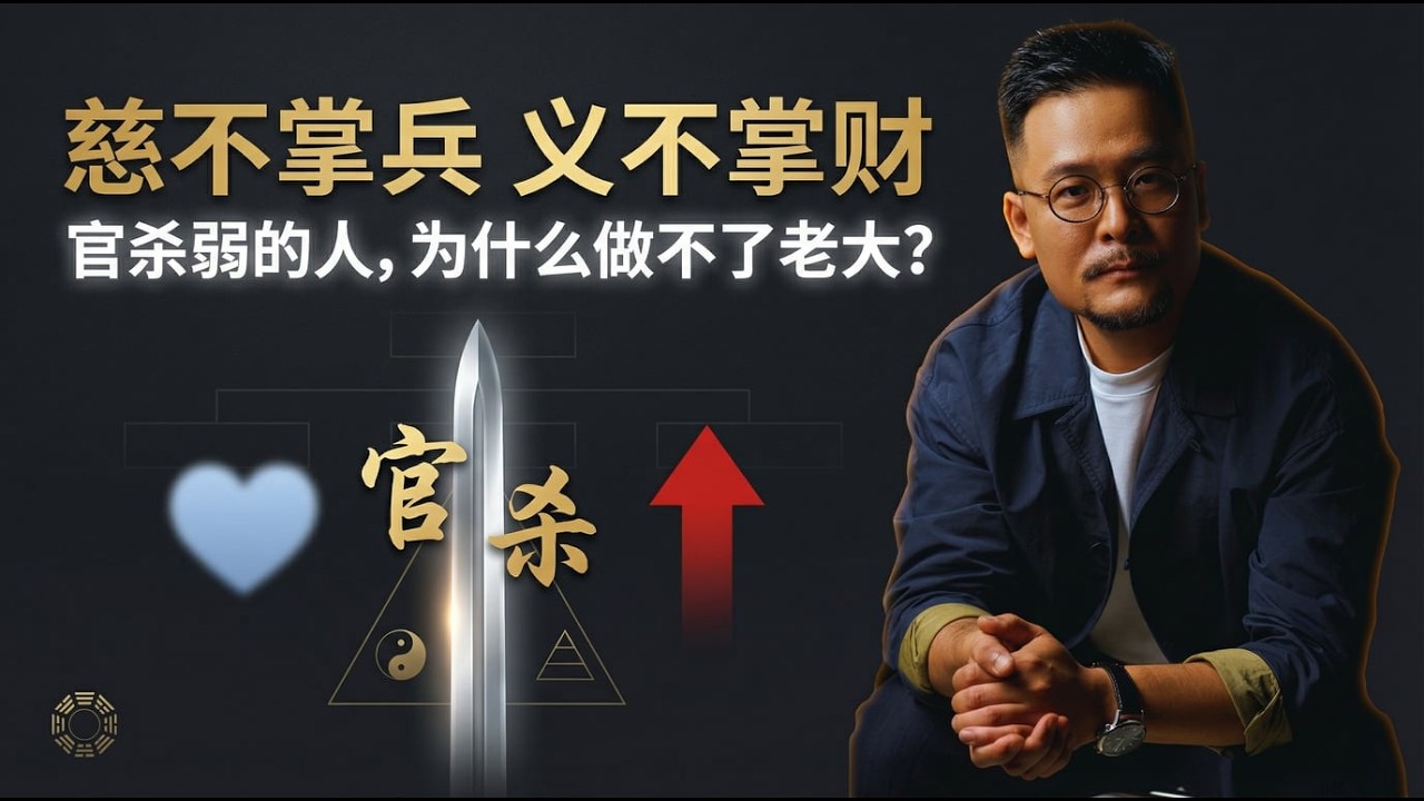 慈不掌兵，义不掌财，官杀弱的人，为啥做不了老大? | 八字命理 | 食伤 | 带团队  #八字 #管理能力 #创业 #官杀 #食伤 #比劫 #老板思维 #命理解析 #超级个体 #自由职业 #领导力