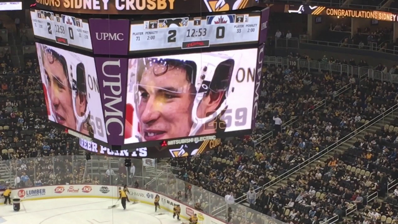 SIDNEY CROSBY REACHED 1000 POINT MILESTONE