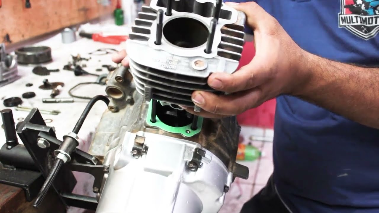 Video Aula Montagem do Cilindro, Cabeçote e Magneto do Motor POP 110i