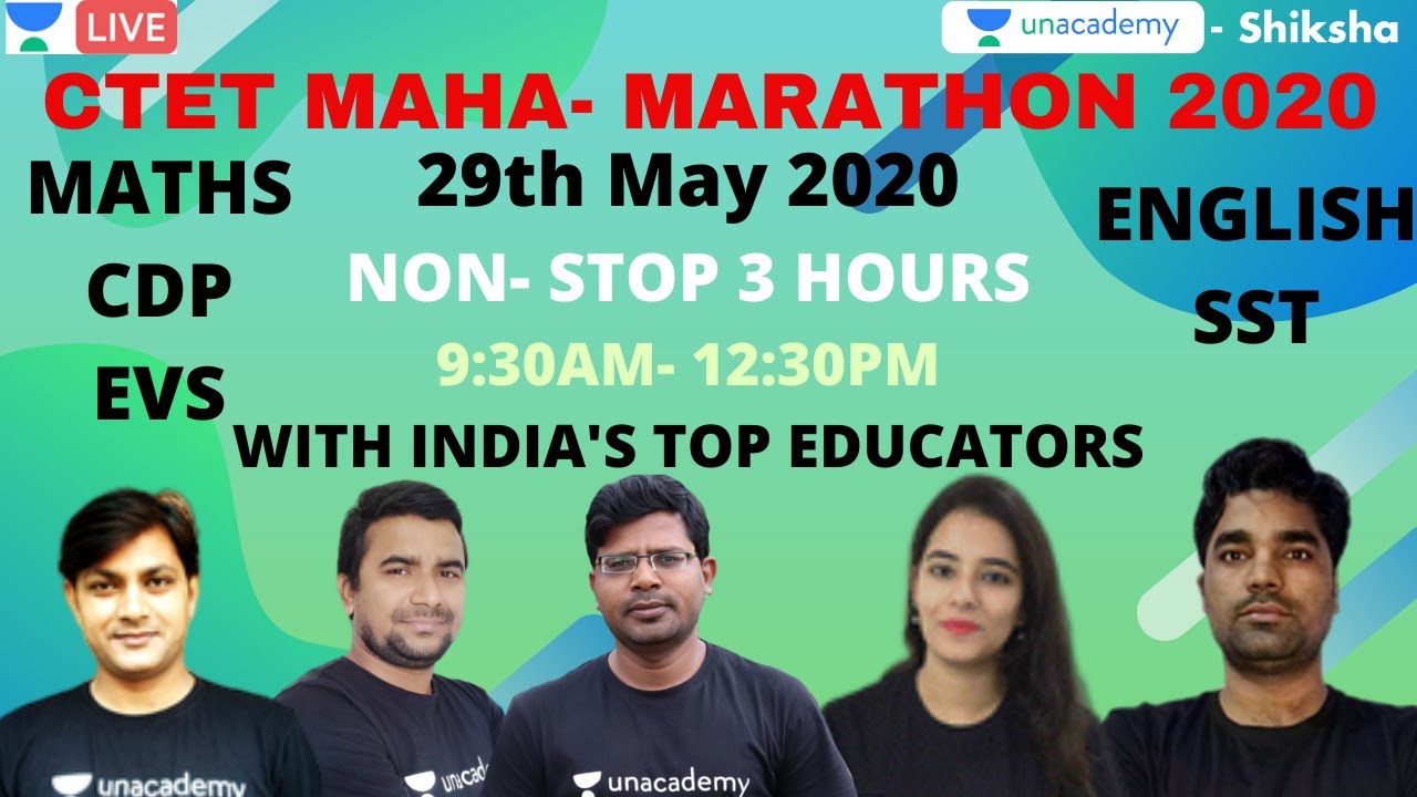 CTET MAHA- MARATHON CLASS | CTET EXAM 2020 | Unacademy Shiksha