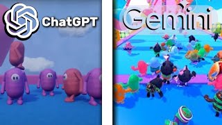 ChatGPT vs Gemini Recreate Fall Guys From Scratch