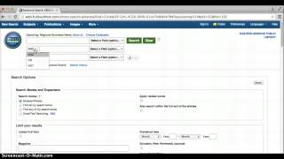 EBSCOhost Boolean Search