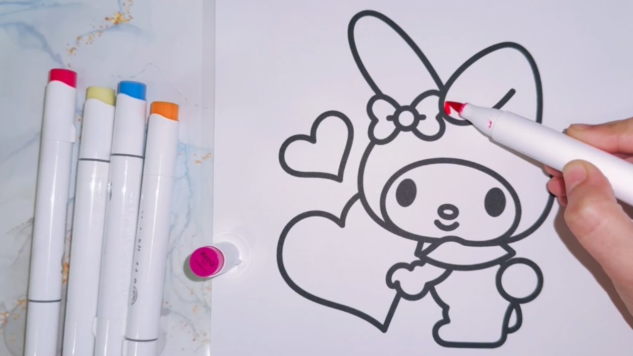 ASMR Coloring Melody | Relaxation & Smooth Marker Sounds