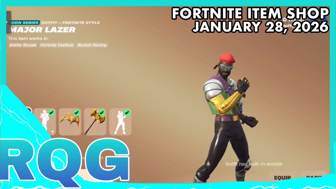 *NEW* UNICORN SHOES & MAJOR LAZER RETURN! FORTNITE ITEM SHOP (January 28, 2026)