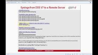 Send log events from Open-E DSS V7 to a remote log server