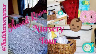 Shared Master Bedroom Nursery Tour | Bedside Nursery Setup | Thulithemompreneur