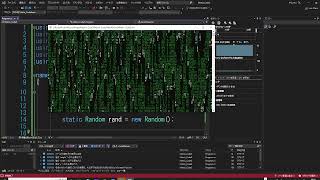 Matrix Rain by C๏ผ console app