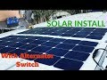 How to install simple Solar System with Alternator Switch, Sprinter Van Conversion