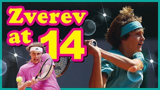 Sascha Zverev at 14 years old 丨Junior Moments