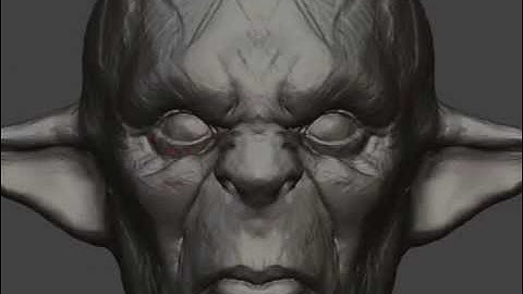 zbrush timelapse. Orc head