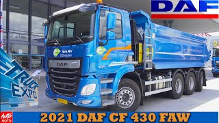 PREMIERE 2021 DAF CF 430 FAW Dump Truck - Exterior and Interior Walkaround - Truck Expo 2021