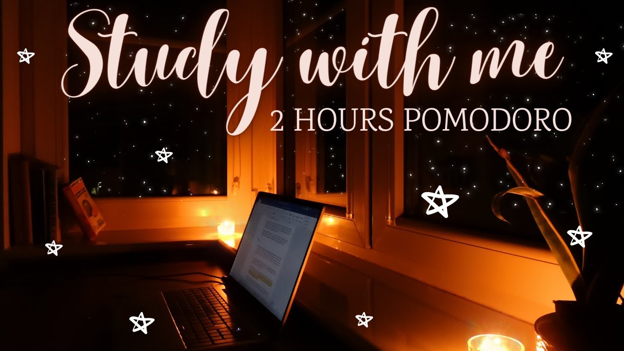 2 HOURS STUDY WITH ME at night I POMODORO 50/10 I No Music - YouTube