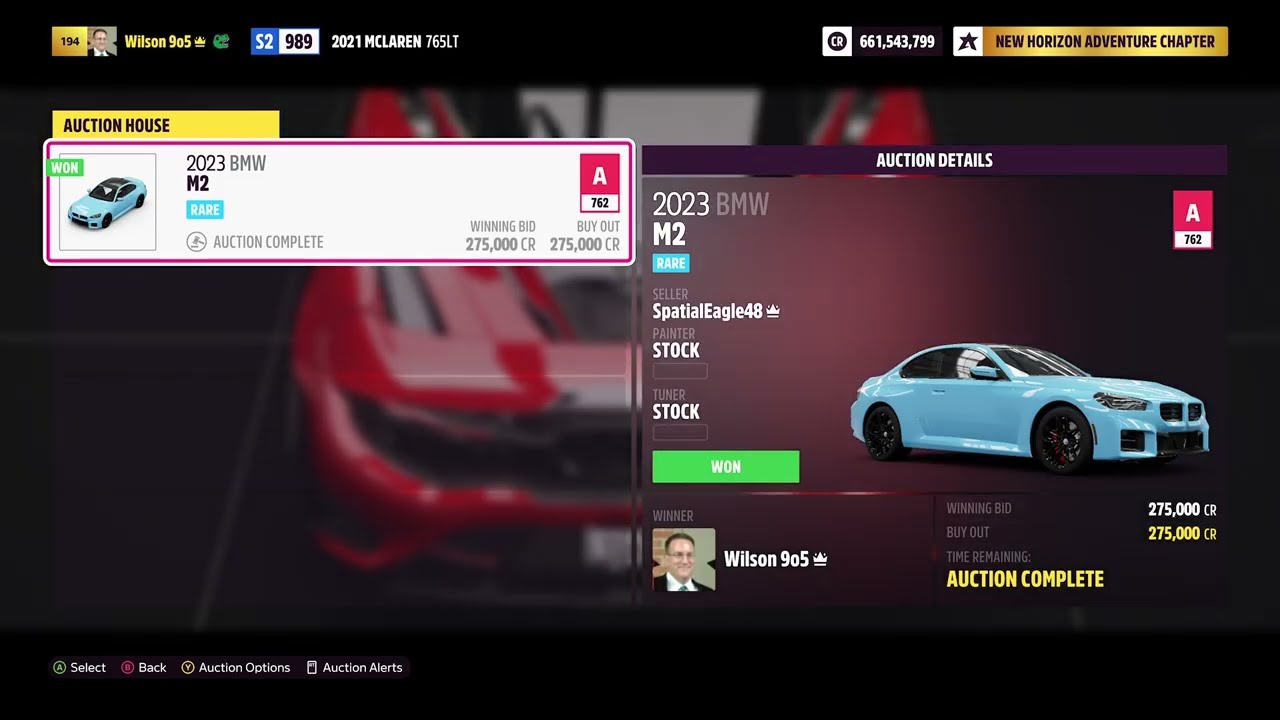 2023 BMW M2 Forza Horizon 5 Auction House Snipe